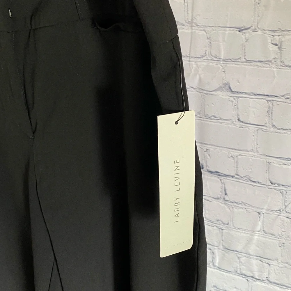 NWT Larry Levine Women’s Black Trousers - Picture 4 of 4